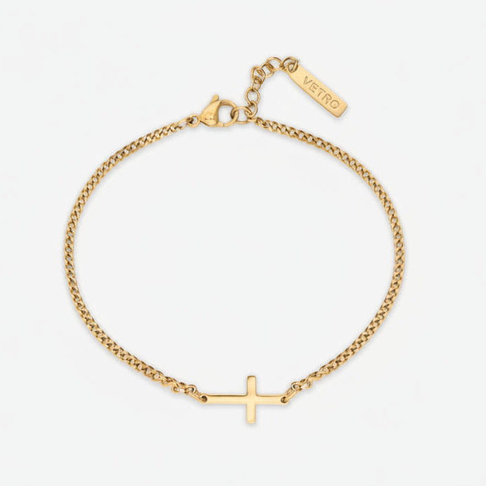 VORO® Pulsera Cruz · Oro 18K