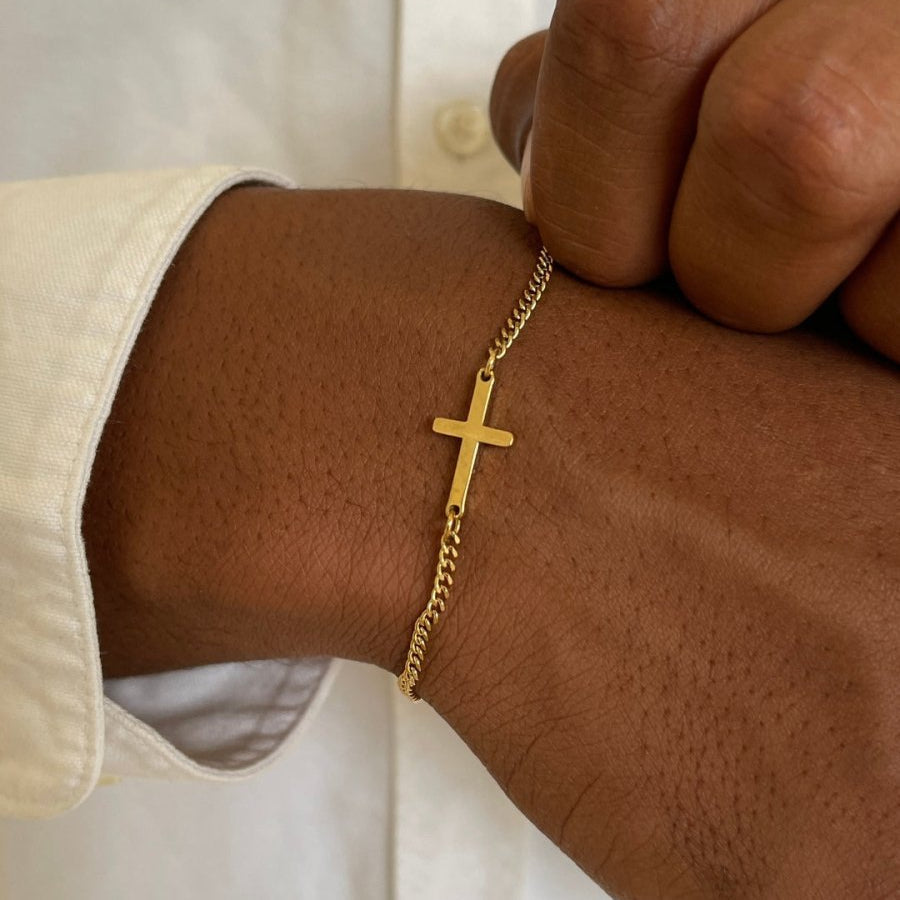 VORO® Pulsera Cruz · Oro 18K