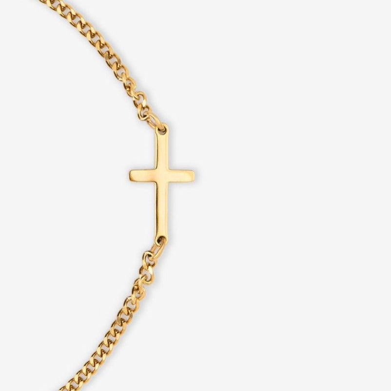VORO® Pulsera Cruz · Oro 18K
