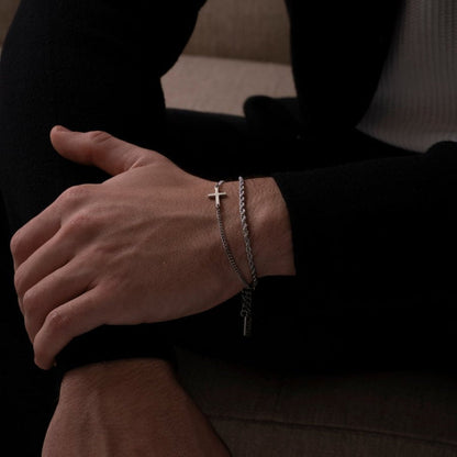 VORO® Pulsera Cruz · Plata