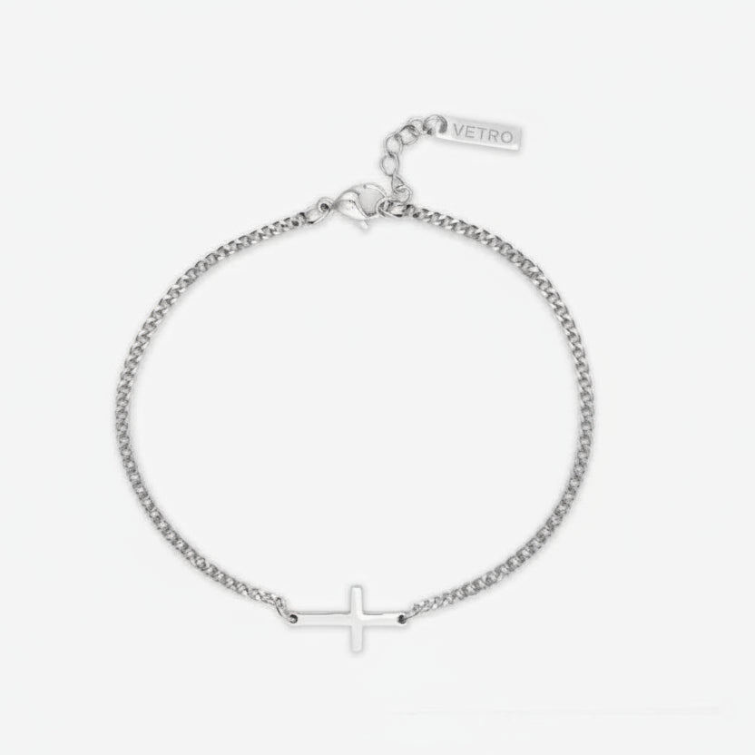 VORO® Pulsera Cruz · Plata