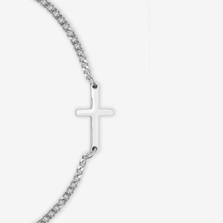 VORO® Pulsera Cruz · Plata