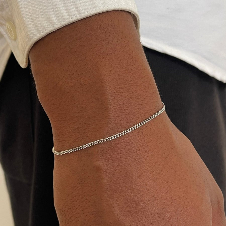 VORO® Pulsera Cubana 1.8MM · Plata