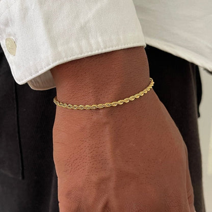 VORO® Pulsera Cordón 3MM · Oro 18K