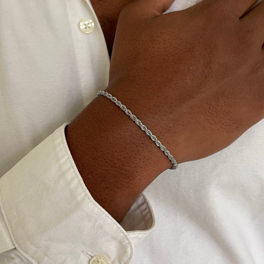 VORO® Pulsera Cordón 3MM · Plata